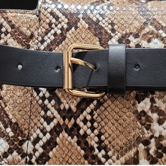 MANGO | MNG  by Mango Reptile Effect Belt Bag NWOT - Picture 3 of 10